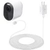 Arlo Ultra/Ultra 2 and Pro 3/Pro 4 Outdoor 16 ft. Magnetic Charging Cable with Quick Charge Power Adapter (White) by Wasserstein