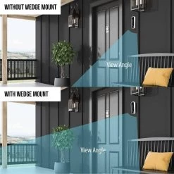 35° to 55° Horizontal Wedge Wall Mount Compatible with Arlo Essential Wire-Free Doorbell by Wasserstein 12 35° to 55° Horizontal Wedge Wall Mount Compatible with Arlo Essential Wire-Free Doorbell by Wasserstein -Industrial Tools Sales wasserstein home safety accessories arloessdbhorwedgeus fa 1000