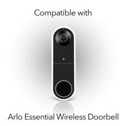 No-Drill Mount for Arlo Essential Wireless Video Doorbell - Avoid Drilling and Protect Your Walls by Wasserstein 11 No-Drill Mount for Arlo Essential Wireless Video Doorbell - Avoid Drilling and Protect Your Walls by Wasserstein -Industrial Tools Sales wasserstein home safety accessories arloessdbnodrillmntus fa 1000