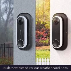 Wall Plate Compatible with Arlo Essential Wire-Free Video Doorbell in Black by Wasserstein -Industrial Tools Sales wasserstein home safety accessories arloessdbwallplateus 1f 1000