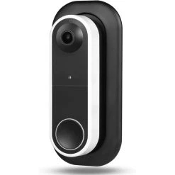 Wall Plate Compatible with Arlo Essential Wire-Free Video Doorbell in Black by Wasserstein