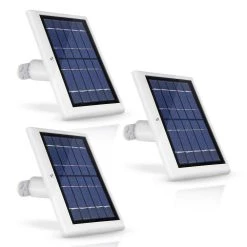 Solar Panel Compatible with Arlo Ultra/Ultra 2, Pro 3/Pro 4 and Arlo Floodlight Only with 13 ft. Cable (3-Pack, White) by Wasserstein