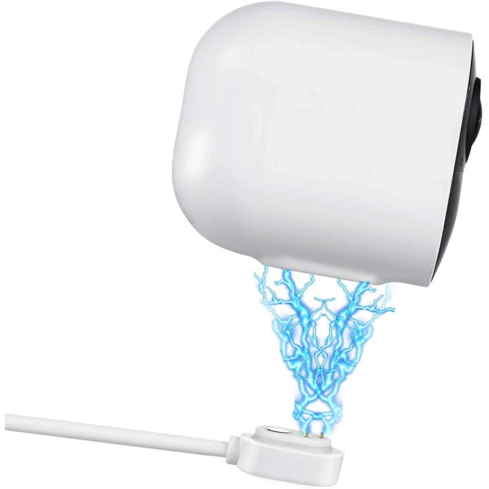 Arlo Ultra/Ultra 2 and Pro 3/Pro 4 Outdoor 25 ft. Magnetic Charging Cable with Quick Charge Power Adapter, White(2-Pack) by Wasserstein 3 Arlo Ultra/Ultra 2 and Pro 3/Pro 4 Outdoor 25 ft. Magnetic Charging Cable with Quick Charge Power Adapter, White(2-Pack) by Wasserstein - Image 3