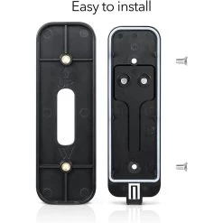 No-Drill Mount for Blink Video Doorbell - Wall Mount/Mounting Bracket for Blink Security Wireless System (Black) by Wasserstein -Industrial Tools Sales wasserstein home safety accessories blinkdbnodrillmntus 4f 1000