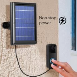 Solar Panel Compatible with Blink Video Doorbell - Solar Power for Your Blink Video Doorbell (Black) by Wasserstein -Industrial Tools Sales wasserstein home safety accessories blinkdbsolarpanelblkus 76 1000