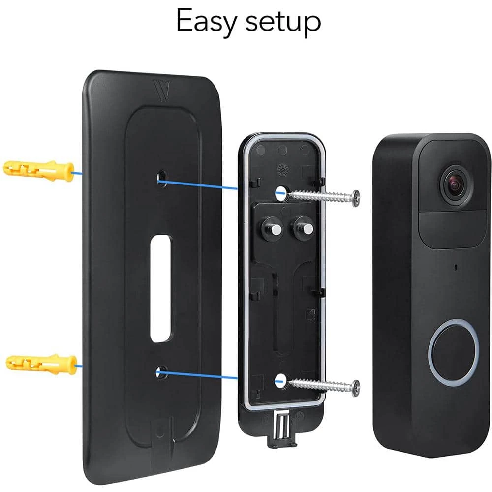 Wall Plate for Blink Video Doorbell - Easy Mounting for Your Blink Video Doorbell Camera (Black) by Wasserstein 5 Wall Plate for Blink Video Doorbell - Easy Mounting for Your Blink Video Doorbell Camera (Black) by Wasserstein - Image 5