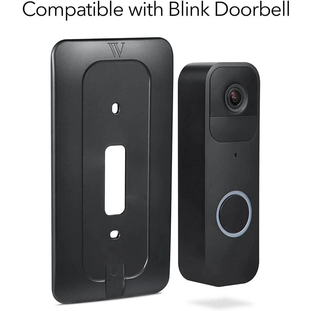Wall Plate for Blink Video Doorbell - Easy Mounting for Your Blink Video Doorbell Camera (Black) by Wasserstein 3 Wall Plate for Blink Video Doorbell - Easy Mounting for Your Blink Video Doorbell Camera (Black) by Wasserstein - Image 3
