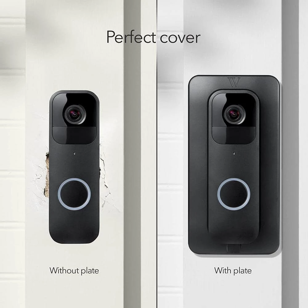 Wall Plate for Blink Video Doorbell - Easy Mounting for Your Blink Video Doorbell Camera (Black) by Wasserstein 2 Wall Plate for Blink Video Doorbell - Easy Mounting for Your Blink Video Doorbell Camera (Black) by Wasserstein - Image 2