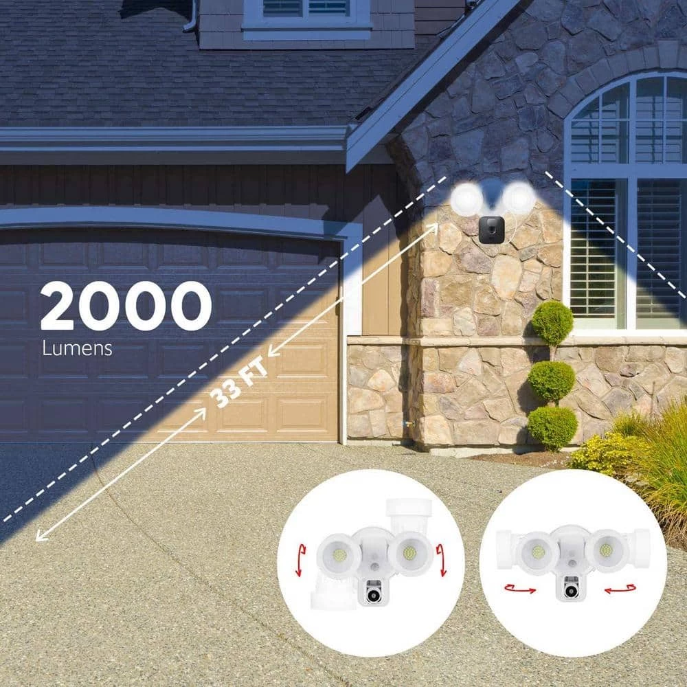 3-in-1 Floodlight, Charger and Mount for Blink Outdoor, Blink XT and Blink XT2 Camera (White) (Camera Not Included) by Wasserstein 6 3-in-1 Floodlight, Charger and Mount for Blink Outdoor, Blink XT and Blink XT2 Camera (White) (Camera Not Included) by Wasserstein - Image 6