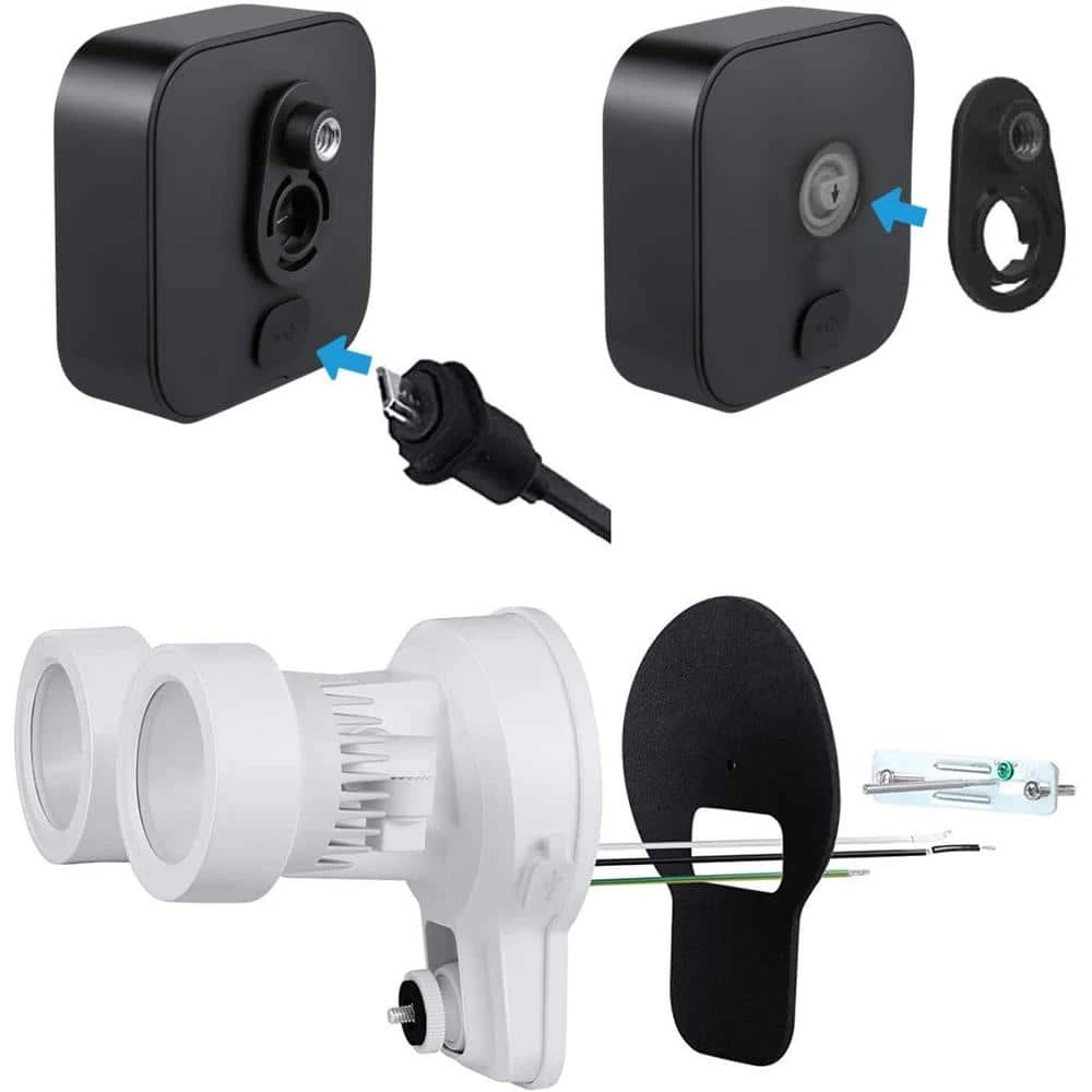 3-in-1 Floodlight, Charger and Mount for Blink Outdoor, Blink XT and Blink XT2 Camera (White) (Camera Not Included) by Wasserstein 4 3-in-1 Floodlight, Charger and Mount for Blink Outdoor, Blink XT and Blink XT2 Camera (White) (Camera Not Included) by Wasserstein - Image 4