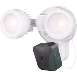 3-in-1 Floodlight, Charger and Mount for Blink Outdoor, Blink XT and Blink XT2 Camera (White) (Camera Not Included) by Wasserstein