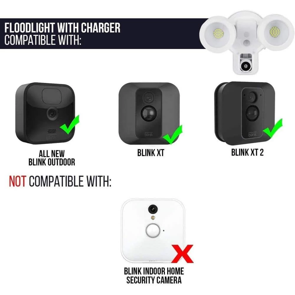 3-in-1 Floodlight, Charger and Mount for Blink Outdoor, Blink XT and Blink XT2 Camera (White) (Camera Not Included) by Wasserstein 7 3-in-1 Floodlight, Charger and Mount for Blink Outdoor, Blink XT and Blink XT2 Camera (White) (Camera Not Included) by Wasserstein - Image 7