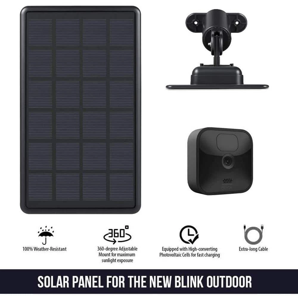 Solar Panel for Blink Outdoor, XT2 and XT with 64GB USB Flash Drive (Blink Camera NOT Included) by Wasserstein 2 Solar Panel for Blink Outdoor, XT2 and XT with 64GB USB Flash Drive (Blink Camera NOT Included) by Wasserstein - Image 2