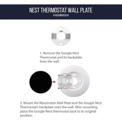 5.25 in. White Wall Plate Cover for Google Nest Thermostat 2020 - Elegant Mounting for Your Google Nest Thermostat by Wasserstein 11 5.25 in. White Wall Plate Cover for Google Nest Thermostat 2020 - Elegant Mounting for Your Google Nest Thermostat by Wasserstein -Industrial Tools Sales wasserstein home safety accessories googlenestwallpltsnowus 44 1000