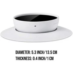 5.25 in. White Wall Plate Cover for Google Nest Thermostat 2020 - Elegant Mounting for Your Google Nest Thermostat by Wasserstein 12 5.25 in. White Wall Plate Cover for Google Nest Thermostat 2020 - Elegant Mounting for Your Google Nest Thermostat by Wasserstein -Industrial Tools Sales wasserstein home safety accessories googlenestwallpltsnowus fa 1000