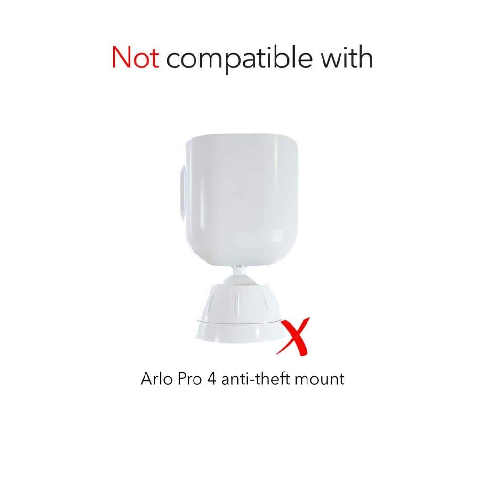 Weatherproof Gutter Mount for Arlo Pro, Pro 2, Pro 3, Pro 4, Ultra, UItra 2, HD, Go, Essential Camera in White (1-Pack) by Wasserstein 4 Weatherproof Gutter Mount for Arlo Pro, Pro 2, Pro 3, Pro 4, Ultra, UItra 2, HD, Go, Essential Camera in White (1-Pack) by Wasserstein - Image 4