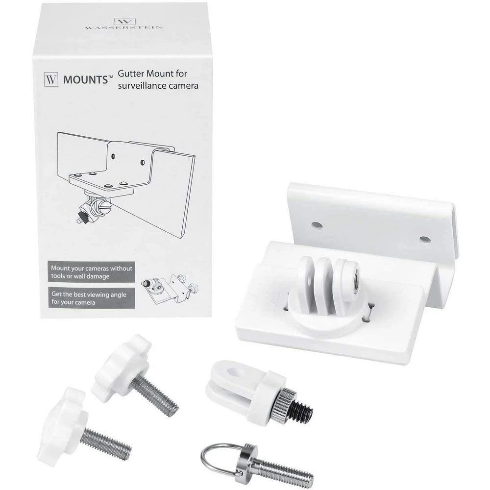 Weatherproof Gutter Mount for Arlo Pro, Pro 2, Pro 3, Pro 4, Ultra, UItra 2, HD, Go, Essential Camera in White (1-Pack) by Wasserstein 5 Weatherproof Gutter Mount for Arlo Pro, Pro 2, Pro 3, Pro 4, Ultra, UItra 2, HD, Go, Essential Camera in White (1-Pack) by Wasserstein - Image 5