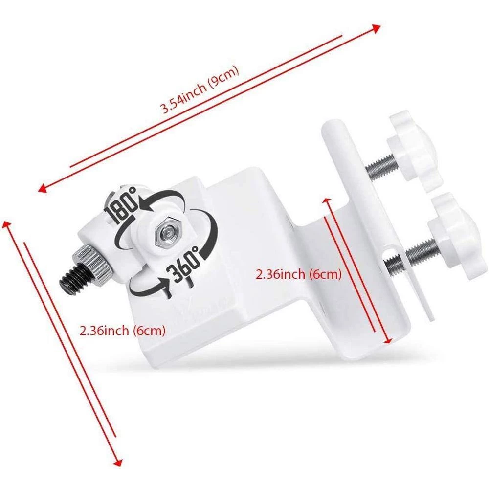 Weatherproof Gutter Mount for Arlo Pro, Pro 2, Pro 3, Pro 4, Ultra, UItra 2, HD, Go, Essential Camera in White (1-Pack) by Wasserstein 3 Weatherproof Gutter Mount for Arlo Pro, Pro 2, Pro 3, Pro 4, Ultra, UItra 2, HD, Go, Essential Camera in White (1-Pack) by Wasserstein - Image 3