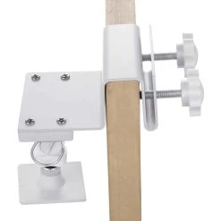 White Gutter Mount Compatible with Ring, Arlo, Reolink Security Cameras and Compatible Solar Panels (2-Pack) by Wasserstein -Industrial Tools Sales wasserstein home safety accessories guttersolar2whtusa 1f 1000