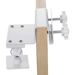 White Gutter Mount Compatible with Ring, Arlo, Reolink Security Cameras and Compatible Solar Panels (3-Pack) by Wasserstein -Industrial Tools Sales wasserstein home safety accessories guttersolar3whtusa 1f 1000