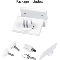 White Gutter Mount Compatible with Ring, Arlo, Reolink Security Cameras and Compatible Solar Panels (3-Pack) by Wasserstein -Industrial Tools Sales wasserstein home safety accessories guttersolar3whtusa 44 1000