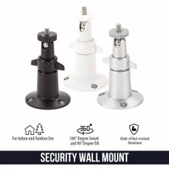 Security Wall Mount Adjustable Indoor/Outdoor for Arlo Pro, Pro 2, Pro 3, Pro 4, Ultra, Ultra 2 Cameras (3-Pack, Black) by Wasserstein 9 Security Wall Mount Adjustable Indoor/Outdoor for Arlo Pro, Pro 2, Pro 3, Pro 4, Ultra, Ultra 2 Cameras (3-Pack, Black) by Wasserstein -Industrial Tools Sales wasserstein home safety accessories metalmountblack3usa 4f 1000