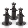 Security Wall Mount Adjustable Indoor/Outdoor for Arlo Pro, Pro 2, Pro 3, Pro 4, Ultra, Ultra 2 Cameras (3-Pack, Black) by Wasserstein
