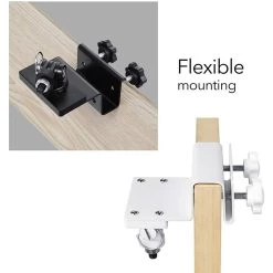 Weatherproof Gutter Mount for Google Nest Cam Battery White Flexible Mounting for Nest Cam by Wasserstein -Industrial Tools Sales wasserstein home safety accessories nestcamguttermntwhtus 44 1000