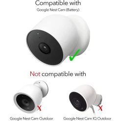 Weatherproof Gutter Mount for Google Nest Cam Battery White Flexible Mounting for Nest Cam by Wasserstein -Industrial Tools Sales wasserstein home safety accessories nestcamguttermntwhtus 76 1000