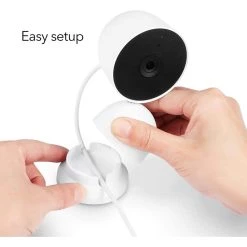 Magnetic Wall Mount for Google Nest Cam (Indoor, Wired) - More Mounting Options for Your Nest Cam (White) by Wasserstein -Industrial Tools Sales wasserstein home safety accessories nestcamindoormagnetmntus 1f 1000