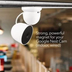Magnetic Wall Mount for Google Nest Cam (Indoor, Wired) - More Mounting Options for Your Nest Cam (White) by Wasserstein -Industrial Tools Sales wasserstein home safety accessories nestcamindoormagnetmntus fa 1000