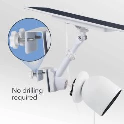 2-in-1 Gutter Mount for Google Nest Cam (Battery) and Compatible Solar Panel (White) by Wasserstein -Industrial Tools Sales wasserstein home safety accessories nestcamoutgutterwhtus 1f 1000