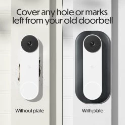 Wall Plate for Google Nest Doorbell (Battery) - Made for Google Nest by Wasserstein 9 Wall Plate for Google Nest Doorbell (Battery) - Made for Google Nest by Wasserstein -Industrial Tools Sales wasserstein home safety accessories nestdb2battpltblkusa 4f 1000