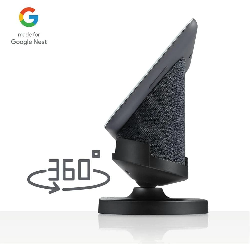 Adjustable Stand for Google Nest Hub (2nd Gen) - Made for Google (Charcoal) by Wasserstein 2 Adjustable Stand for Google Nest Hub (2nd Gen) - Made for Google (Charcoal) by Wasserstein - Image 2