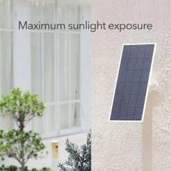 Solar Panel for Google Nest Cam Outdoor or Indoor, Battery - 2.5-Watt Solar Power - Made for Google Nest (3 Pack) by Wasserstein -Industrial Tools Sales wasserstein home safety accessories nestout2solar3pkwhtusa 44 1000