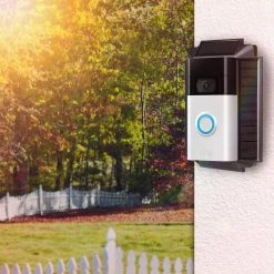 Solar Charger Mount for Ring Video Doorbell 1 (2nd Gen, 2020 Release) - Power Your Ring Doorbell (5V 0.6W) - Black by Wasserstein 11 Solar Charger Mount for Ring Video Doorbell 1 (2nd Gen, 2020 Release) - Power Your Ring Doorbell (5V 0.6W) - Black by Wasserstein -Industrial Tools Sales wasserstein home safety accessories ringdb1secgensolarsblkus 44 1000
