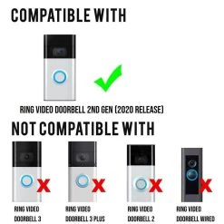 Solar Charger Mount for Ring Video Doorbell 1 (2nd Gen, 2020 Release) - Power Your Ring Doorbell (5V 0.6W) - Black by Wasserstein 13 Solar Charger Mount for Ring Video Doorbell 1 (2nd Gen, 2020 Release) - Power Your Ring Doorbell (5V 0.6W) - Black by Wasserstein -Industrial Tools Sales wasserstein home safety accessories ringdb1secgensolarsblkus 76 1000