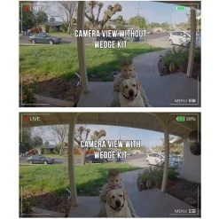 Horizontal Adjustable Angle Mount and Wall Plate for Ring Video Doorbell Wired by Wasserstein -Industrial Tools Sales wasserstein home safety accessories ringdbbathorwdg wlpltblkus fa 1000