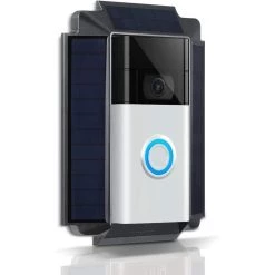 Weatherproof Premium Solar Charger for Ring Video Doorbell 2nd Gen Powered by US-Engineered Solar Cells by Wasserstein