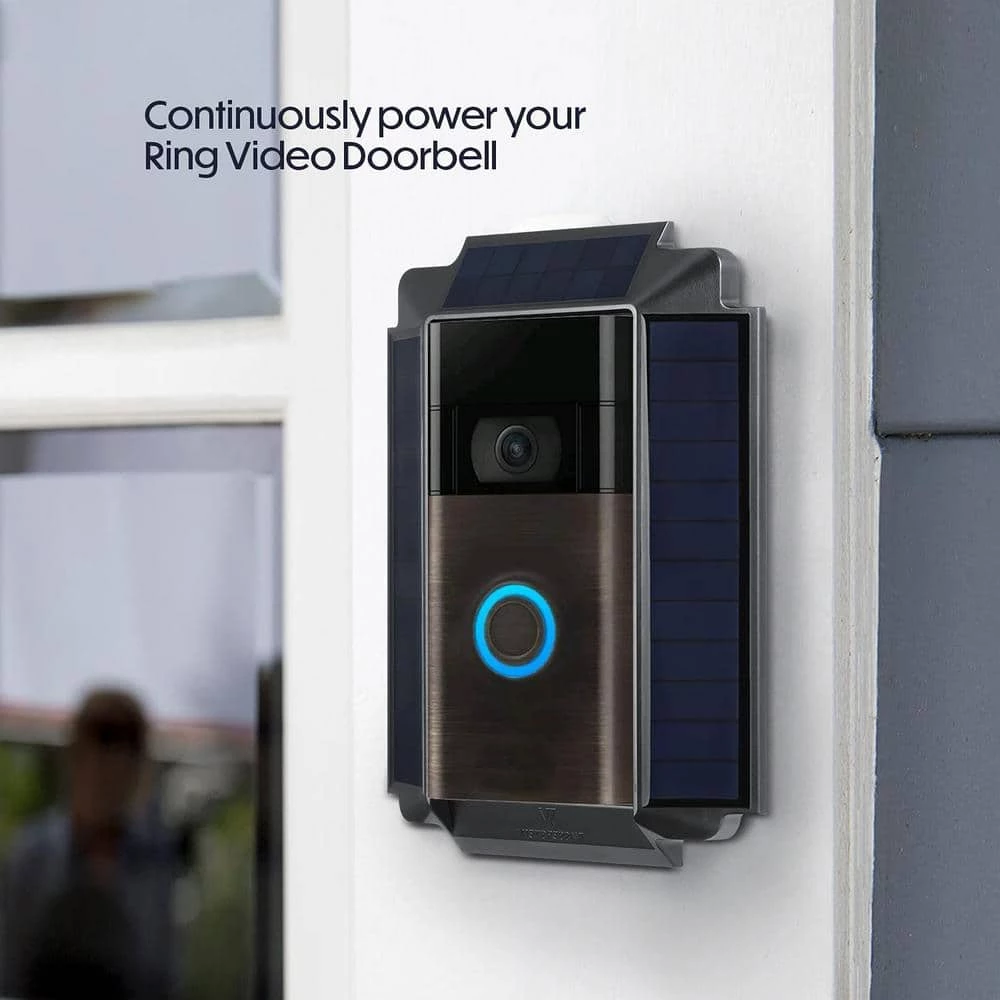 Weatherproof Premium Solar Charger for Ring Video Doorbell 2nd Gen Powered by US-Engineered Solar Cells by Wasserstein 2 Weatherproof Premium Solar Charger for Ring Video Doorbell 2nd Gen Powered by US-Engineered Solar Cells by Wasserstein - Image 2