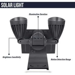 Ring Floodlight and Solar Panel Charger for Ring Stick Up Cam Battery and Ring Spotlight Cam Battery (Black) by Wasserstein -Industrial Tools Sales wasserstein home safety accessories ringsolightblkus 1f 1000