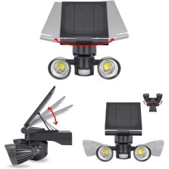 Ring Floodlight and Solar Panel Charger for Ring Stick Up Cam Battery and Ring Spotlight Cam Battery (Black) by Wasserstein -Industrial Tools Sales wasserstein home safety accessories ringsolightblkus 76 1000