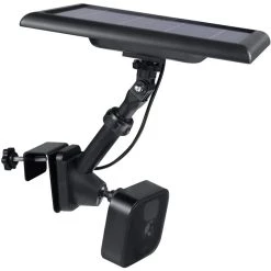 Universal Gutter Mount for Wyze, Blink, Ring, Arlo, Eufy Camera (Black) - Mount Your Security Cam and Solar Panel by Wasserstein