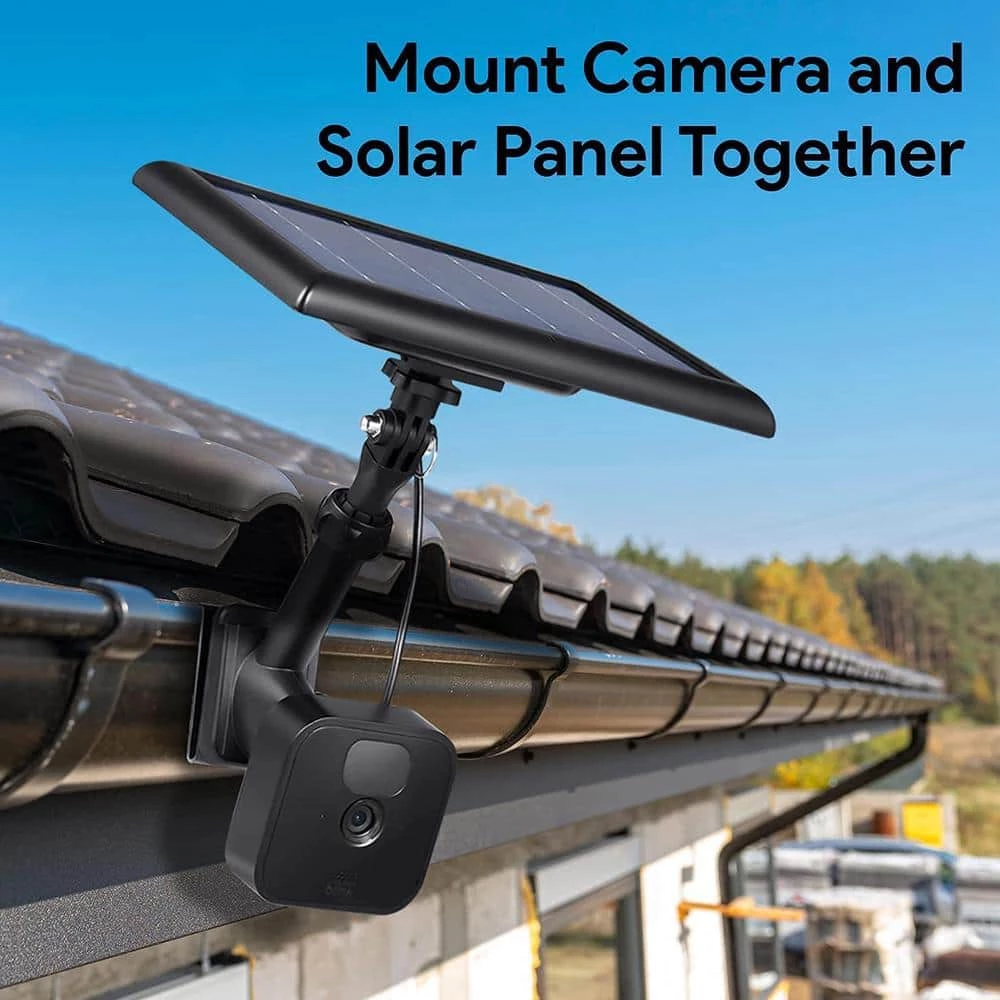 Universal Gutter Mount for Wyze, Blink, Ring, Arlo, Eufy Camera (Black) - Mount Your Security Cam and Solar Panel by Wasserstein 2 Universal Gutter Mount for Wyze, Blink, Ring, Arlo, Eufy Camera (Black) - Mount Your Security Cam and Solar Panel by Wasserstein - Image 2