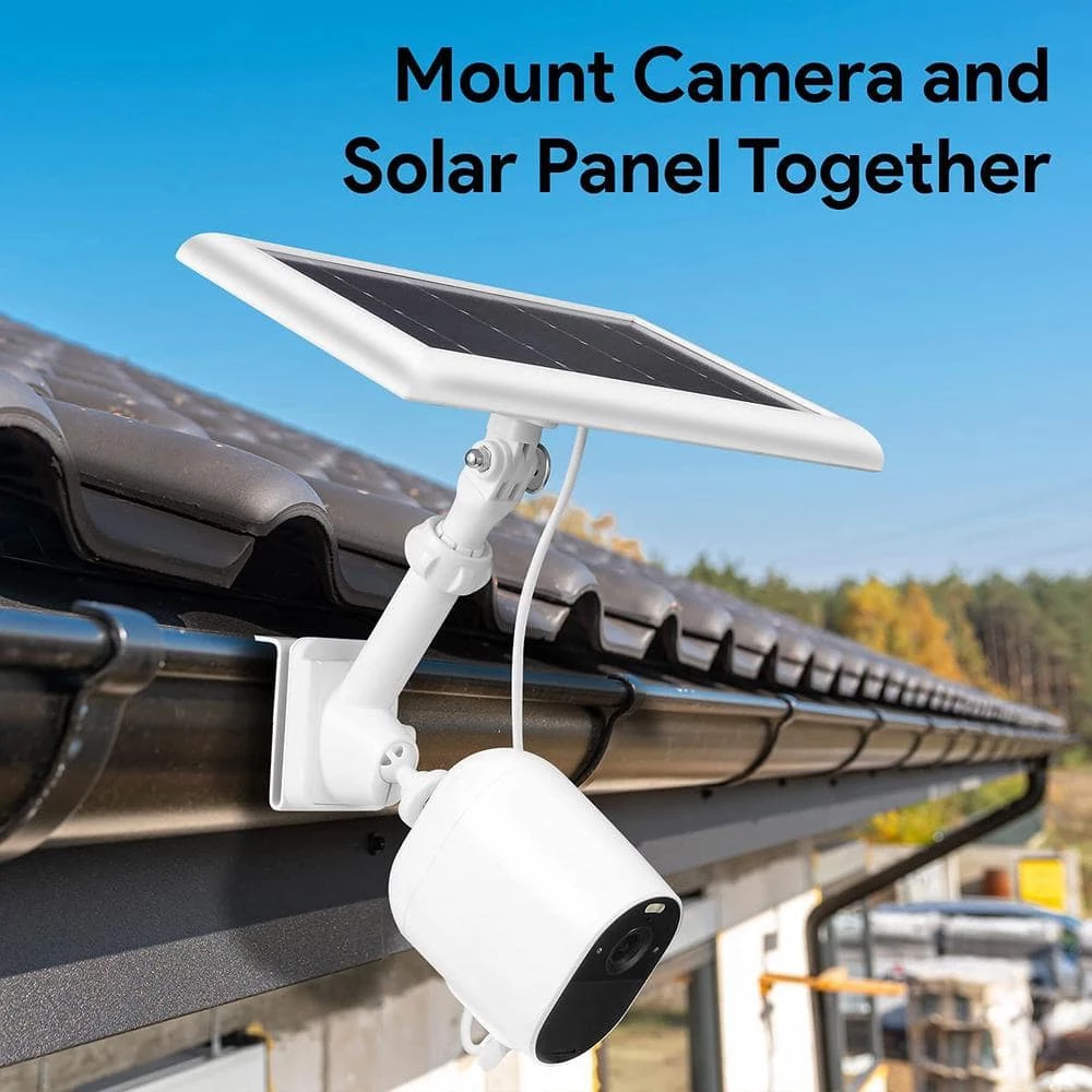 Universal Gutter Mount for Wyze, Blink, Ring, Arlo, Eufy Camera (White) - Mount Your Security Cam and Solar Panel by Wasserstein 3 Universal Gutter Mount for Wyze, Blink, Ring, Arlo, Eufy Camera (White) - Mount Your Security Cam and Solar Panel by Wasserstein - Image 3