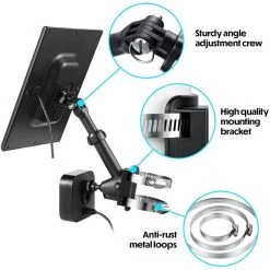 2-in-1 Universal Pole Mount for Wyze, Blink, Ring, Arlo, Eufy Camera and Solar Panel (Black) by Wasserstein -Industrial Tools Sales wasserstein home safety accessories univpolemountblkus 1f 1000