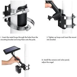 2-in-1 Universal Pole Mount for Wyze, Blink, Ring, Arlo, Eufy Camera and Solar Panel (White) by Wasserstein 9 2-in-1 Universal Pole Mount for Wyze, Blink, Ring, Arlo, Eufy Camera and Solar Panel (White) by Wasserstein -Industrial Tools Sales wasserstein home safety accessories univpolemountwhtus 4f 1000
