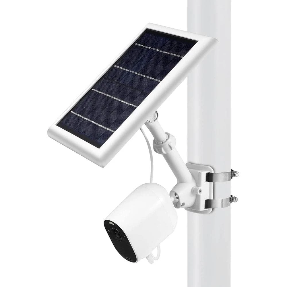 2-in-1 Universal Pole Mount for Wyze, Blink, Ring, Arlo, Eufy Camera and Solar Panel (White) by Wasserstein 1 2-in-1 Universal Pole Mount for Wyze, Blink, Ring, Arlo, Eufy Camera and Solar Panel (White) by Wasserstein