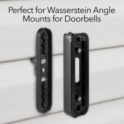 Vinyl Siding Mount for Easy Doorbell Mounting - Compatible with Wyze, Blink and Nest Doorbell (Black) by Wasserstein 9 Vinyl Siding Mount for Easy Doorbell Mounting - Compatible with Wyze, Blink and Nest Doorbell (Black) by Wasserstein -Industrial Tools Sales wasserstein home safety accessories wamntdbvinylsidingblkus 1f 1000