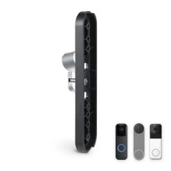 Vinyl Siding Mount for Easy Doorbell Mounting - Compatible with Wyze, Blink and Nest Doorbell (Black) by Wasserstein